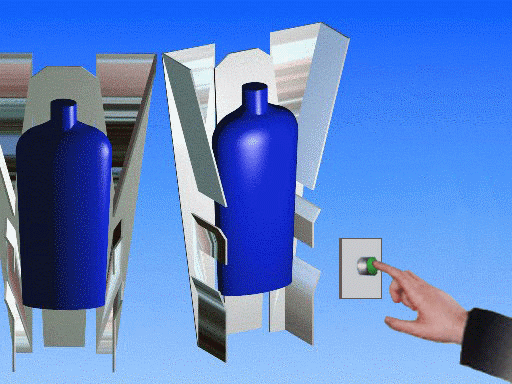 Automatic adapted bottle dimension