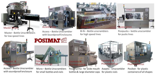 Automatic Bottle Unscrambler best machines by Posimat